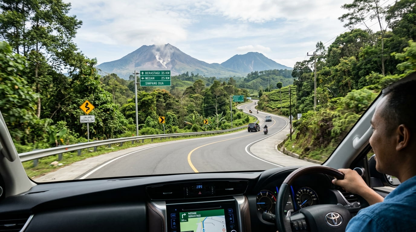 Panduan rute dan tips berkendara dari Medan ke Berastagi